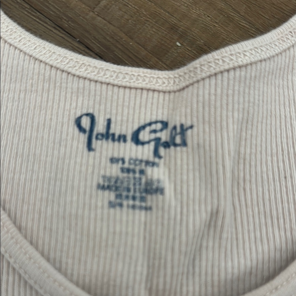 Light Pink Ribbed Tank Top - Picture 2 of 2